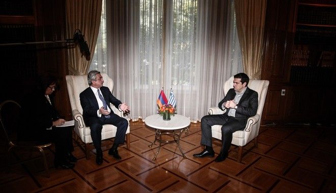 Συνάντηση του Πρωθυπουργού με τον Πρόεδρο της Αρμενίας